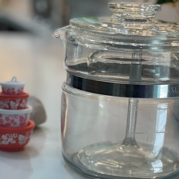 Vintage Pyrex Flameware Glass Percolator Coffee Pot (7756) Complete - Picture 6 of 11